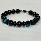 Black Onyx with Black & Turquoise Agate