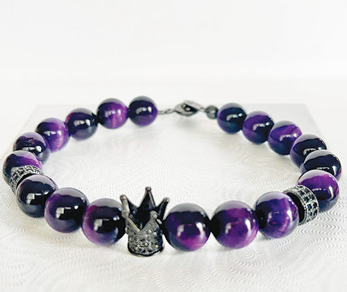 Purple Tiger Crown Bracelet
