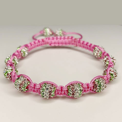 Pretty in Pink Shamballa Bracelet