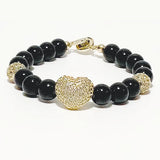 Pure Heart Black Onyx Bracelet