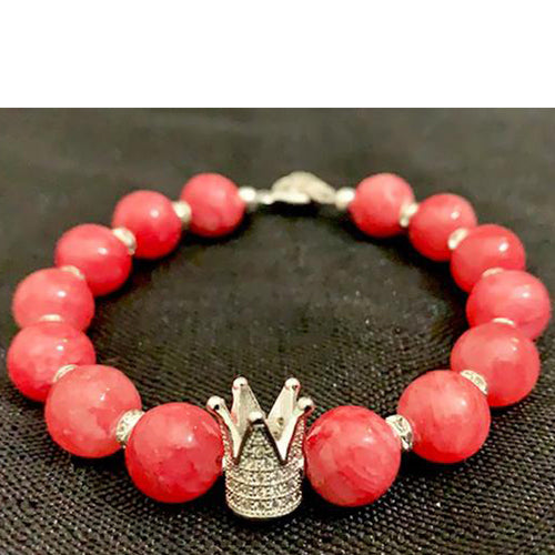 Coral Candy Crown Bracelet