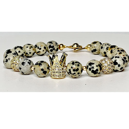 Dalmatian Crown Bracelet
