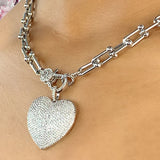 Puff Heart U Link Necklace