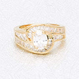 Oval Cz Ring