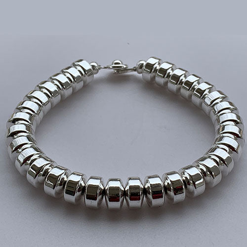 Silver Plated Hematite Bracelet