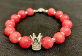 Coral Candy Crown Bracelet
