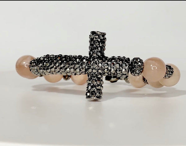 Sunstone Cross bracelet