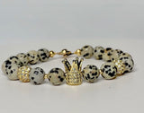 Dalmatian Crown Bracelet
